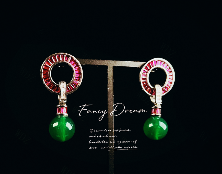 Chrysoprase Monk set