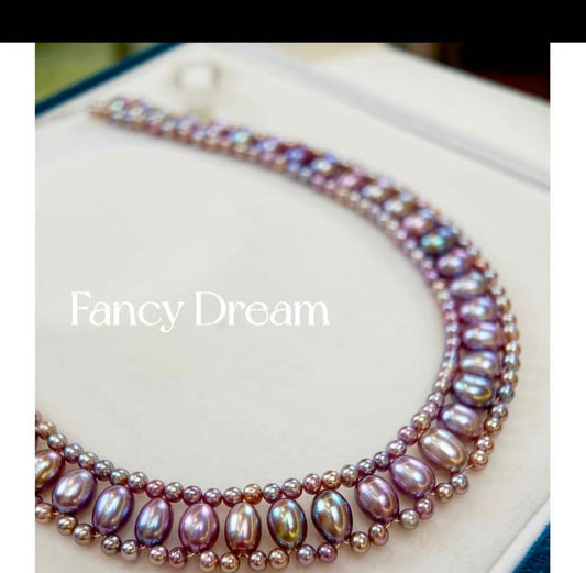Victoria - Handcrafted Purple Pearls