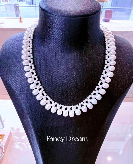 Victoria - Handcrafted White Pearls